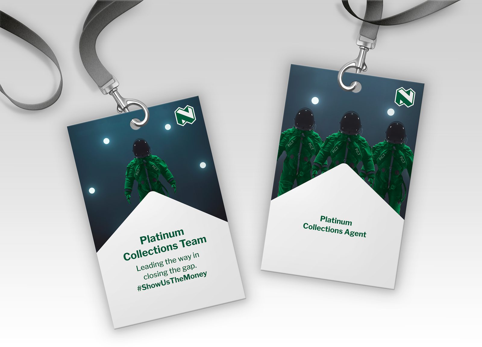 Nedbank Platinum Collection Team identity badges and lanyards