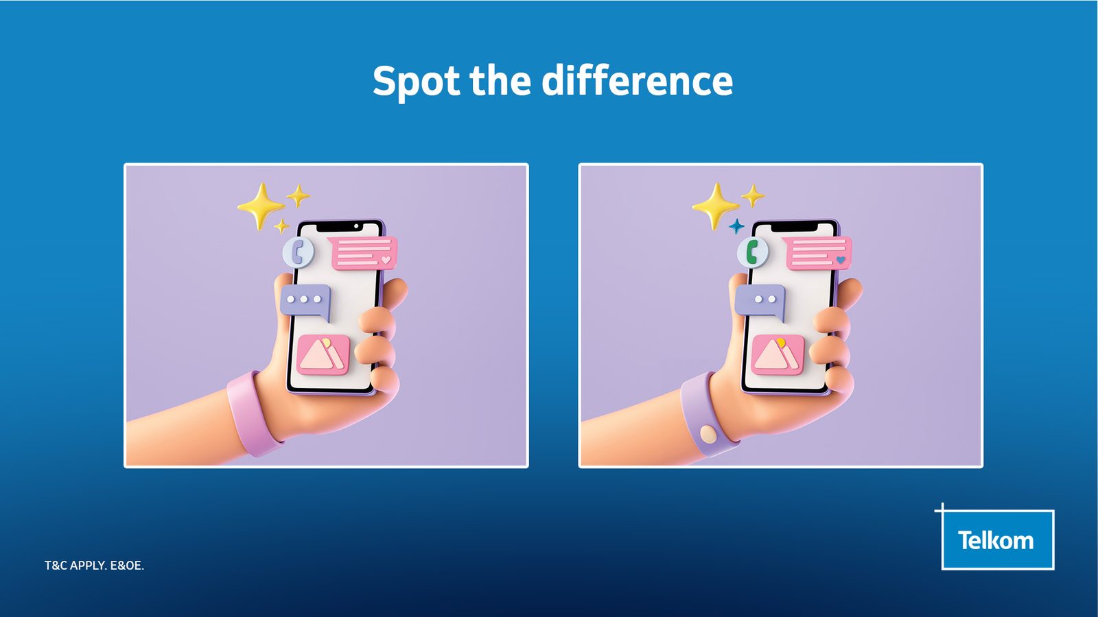 Telkom Spot the difference interactive post